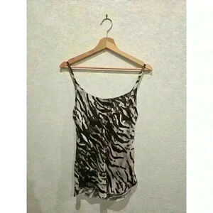 Sofia cowl neck y2k animal print sz s
